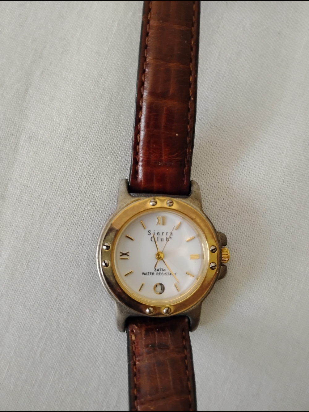 Women's Two-Tone Brown Leather Sierra Club Watch